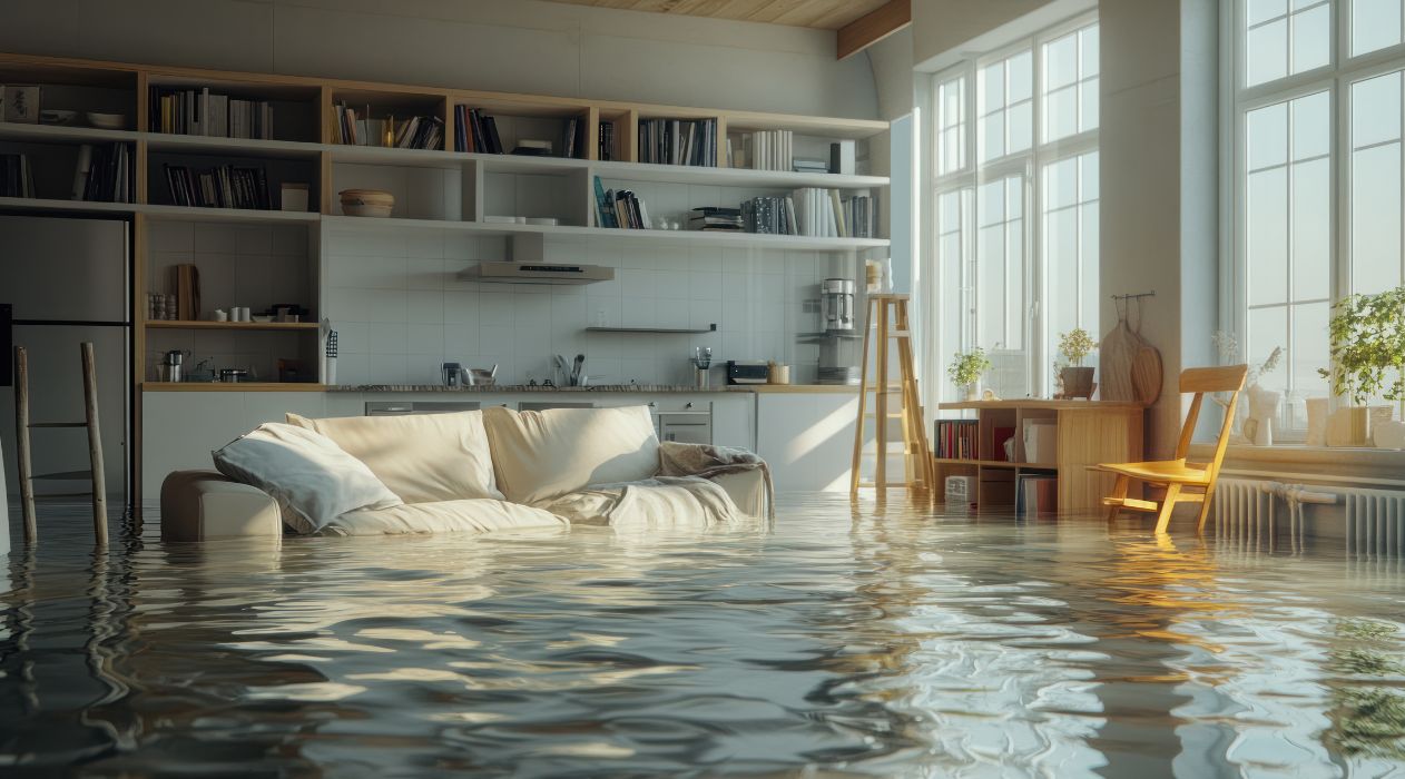 Flooded Living Room Flooded Living Room